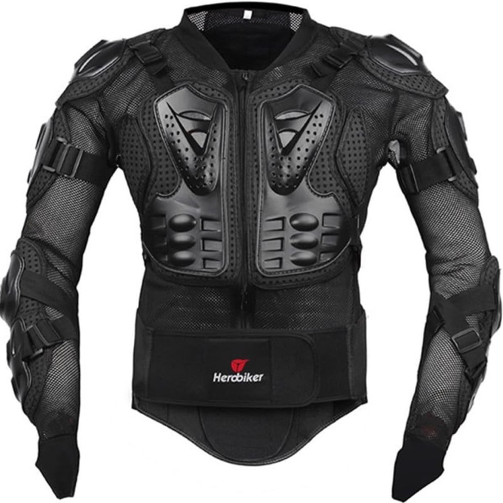 HEROBIKER Motorcycle Full Body Armor Jacket spine chest protection gear Sz. 3X